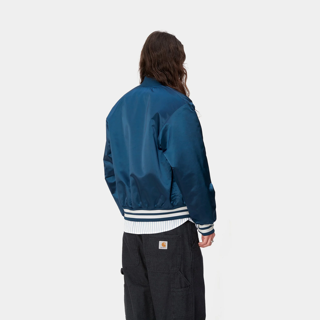 CARHARTT WIP CLASS OF 89 BOMBER JACKET | MAROON CARHARTT WIP CLASS OF 89 BOMBER JACKET | MAROON