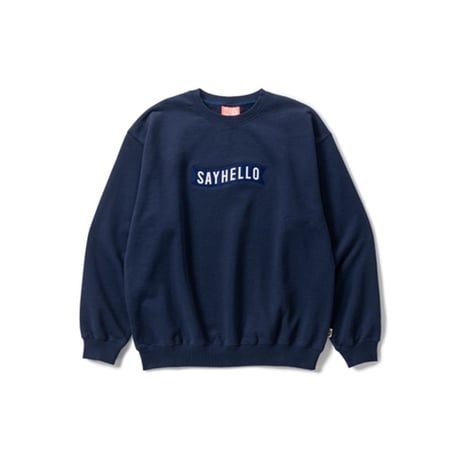 SAYHELLO Basic Logo Patch Crew