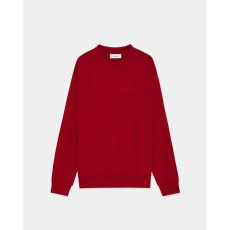 marka  Super 100s Washable Wool Jersey / Crew Neck L/S Tee