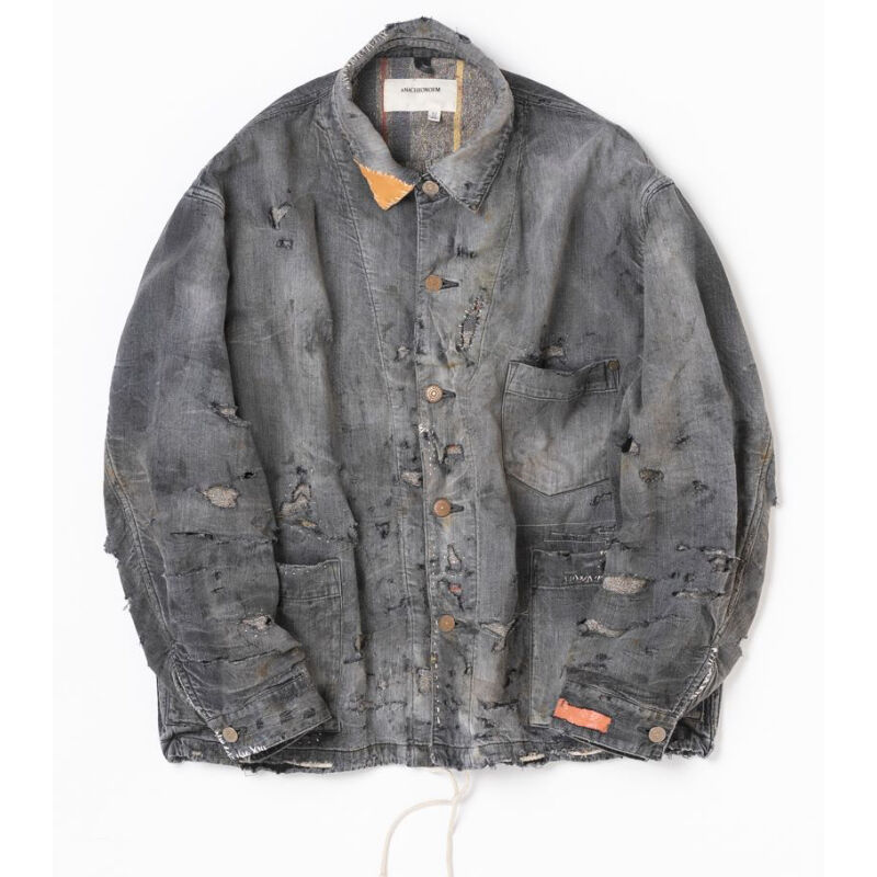 anachronorm REMAKE BLANKET DENIM COVERALL SHIRT...