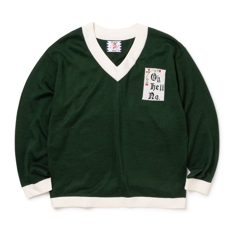 SON OF THE CHEESE “Oh Hell No” V Neck Knit | MA...