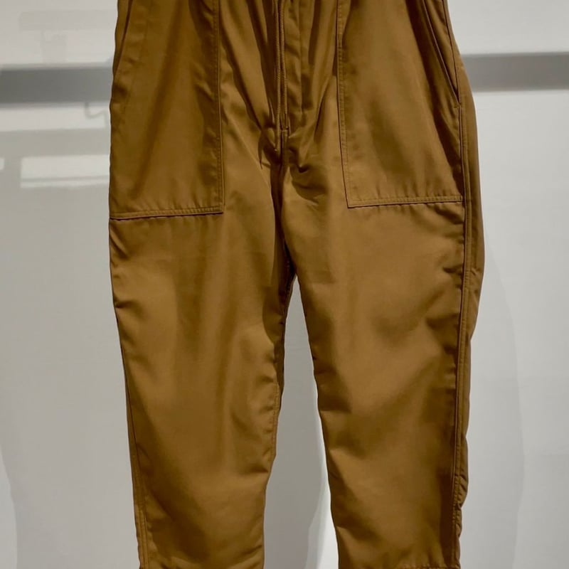 COMME des GARCONS HOMME エステルギャバ イージーパンツ BROWN |