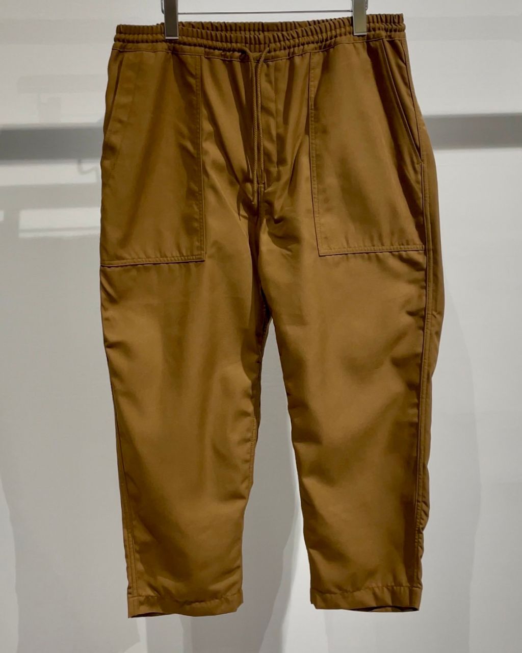 COMME des GARCONS HOMME エステルギャバ イージーパンツ BROWN |