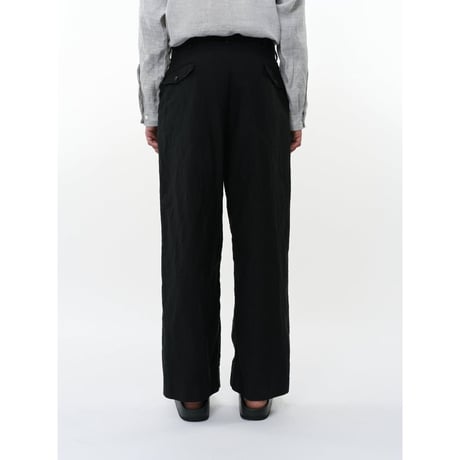 marka Linen x Organic Cotton x Silk Light Moleskin / Military Slacks