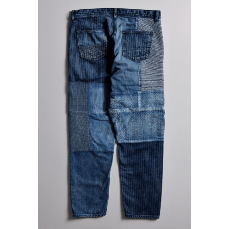 FDMTL PATCHWORK PANTS 3YR WASH | MAROON