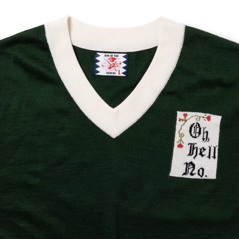 SON OF THE CHEESE “Oh Hell No” V Neck Knit | MA...