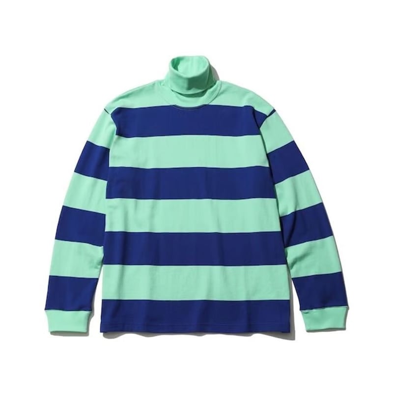 TapWater “Wide Border Turtle Neck L/S Tee | MAR