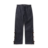 FAF NEWCOMMUNE Wide Leg Denim Pants Rigid