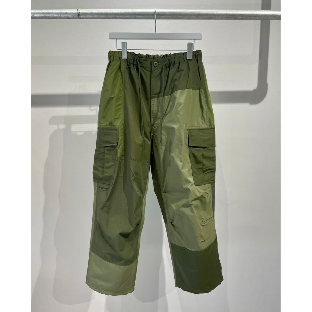 COMME des GARCONS HOMME 綿ナイロンクロス×多素材MIX カーゴ COMME des GARCONS HOMME 綿ナイロンクロス×多素材MIX カーゴ