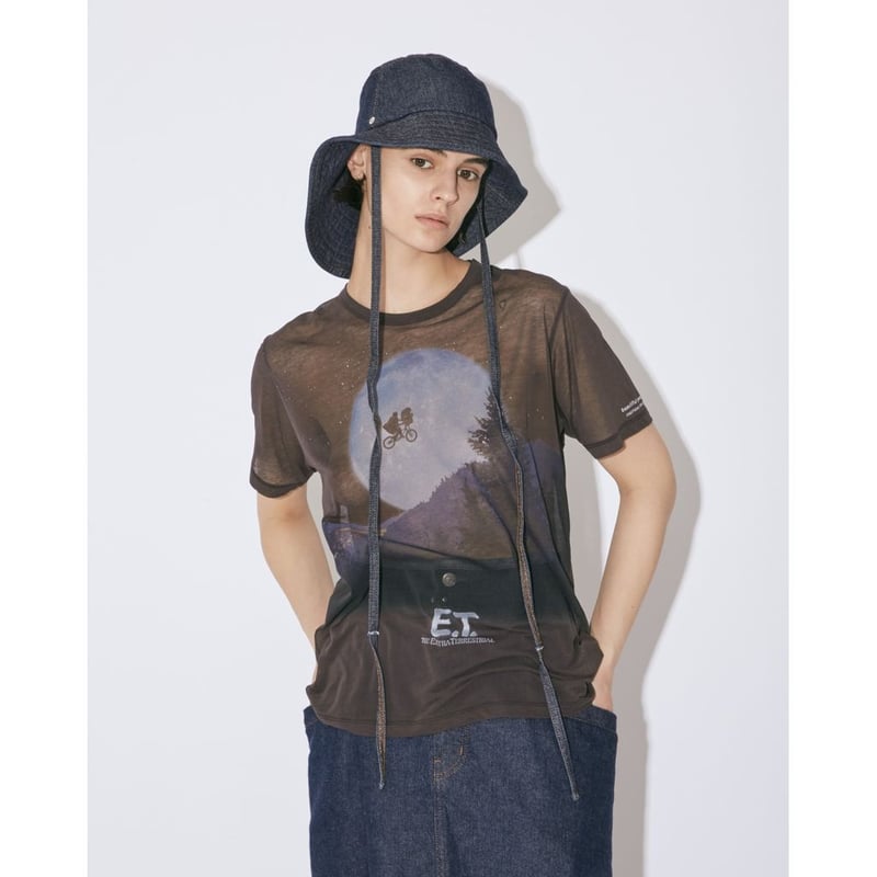 beautiful people E.T sheer jersey big-T | MAROON