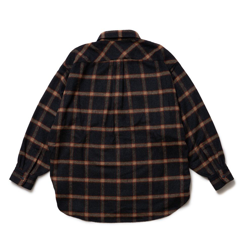 SON OF THE CHEESE Shaggy Check Shirt | MAROON