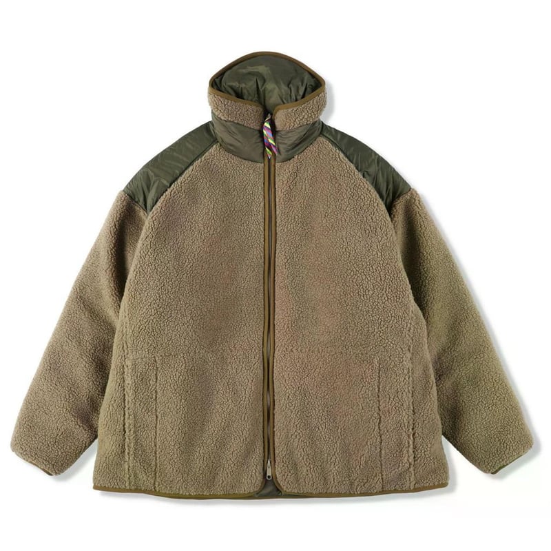 is-ness REVERSIBLE FLEECE DOWN JACKET is-ness×T