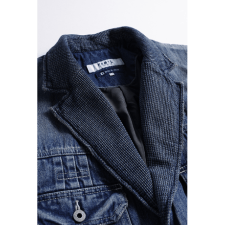 FDMTL FA26JK42U PLEATS LAPEL JACKET 3YR WASH
