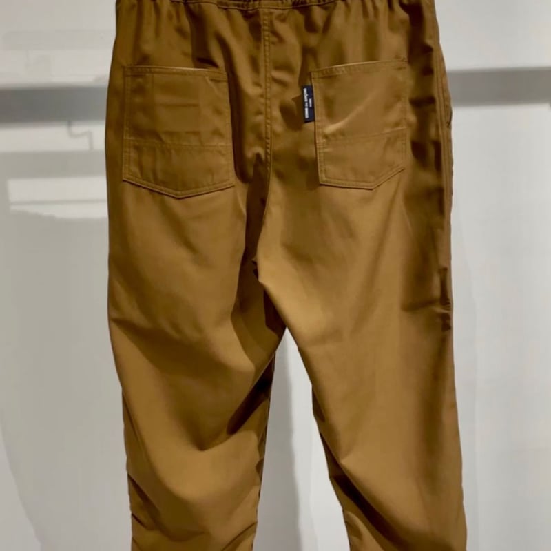 COMME des GARCONS HOMME エステルギャバ イージーパンツ BROWN |