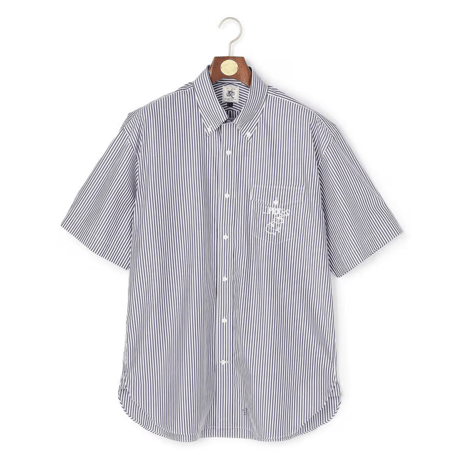 J.PRESS 【AaronChang】【UNISEX】コットンタイプライター ストライプ シャツ / B.D. / Baggy-Fit