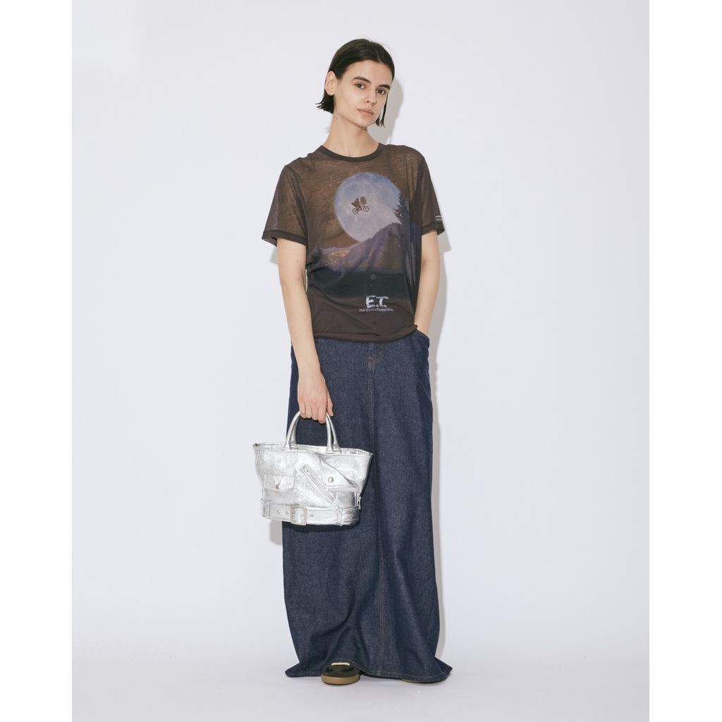 beautiful people E.T sheer jersey big-T | MAROON