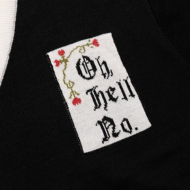 SON OF THE CHEESE “Oh Hell No” V Neck Knit | MA...