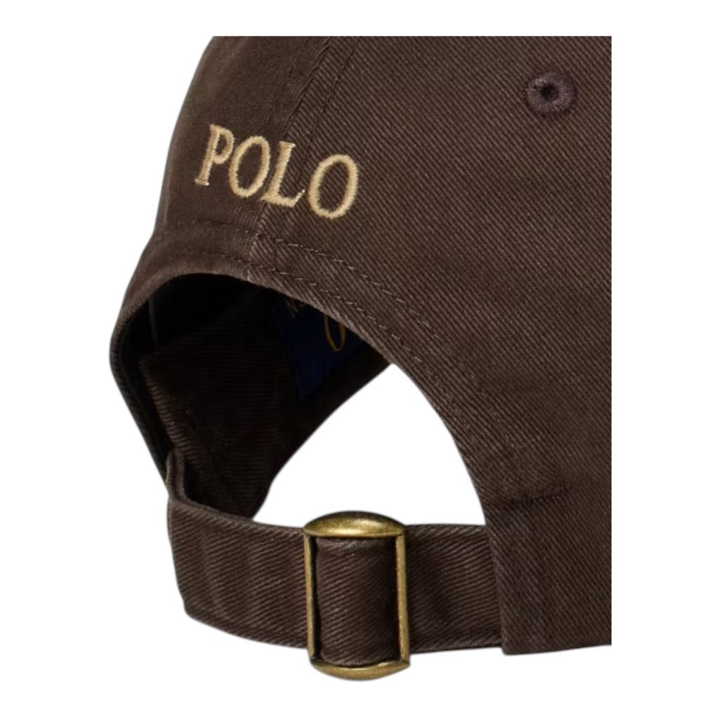 POLO RALPH LAUREN ベースボールキャップ　ブラウン POLO RALPH LAUREN コットン チノ ベースボール キャップ（ナツメグ
