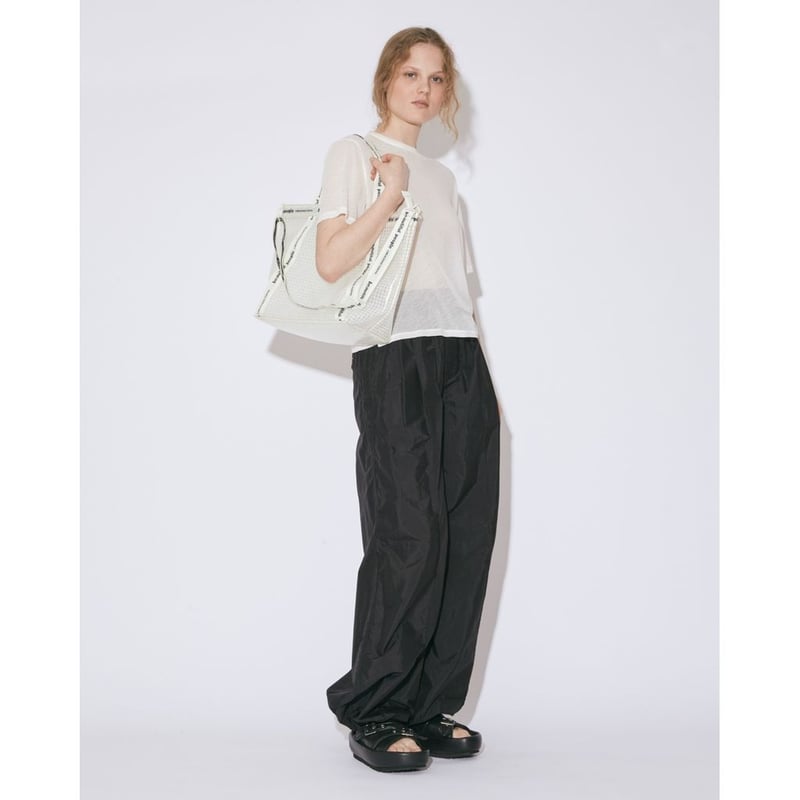 beautiful people plaid vinyl logo tape bag L | beautiful people plaid vinyl logo tape bag L |