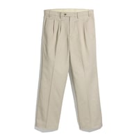 FOUNDOUR T/C TWILL TUCK TROUSERS