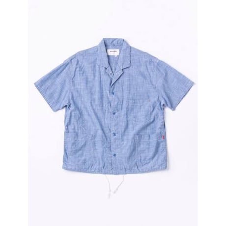 ANACHRONORM S/S CHAMBRAY COVERALL SHIRT INDIGO