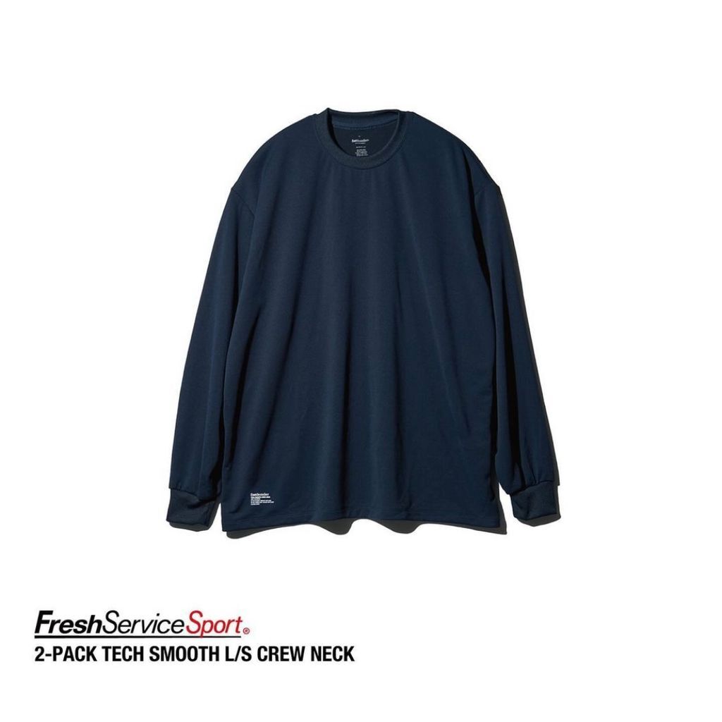 【新品】 2-PACK TECH SMOOTH L/S CREW NECK FreshService