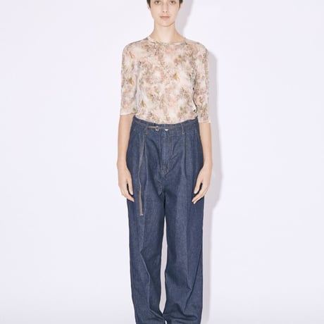 beautiful people left hand twill tuck denim pants