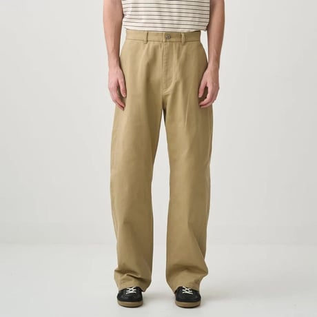 ORCIVAL OR-E0301MRD-R Men's Cotton Dry Twill Wide Curve Pants 26aw