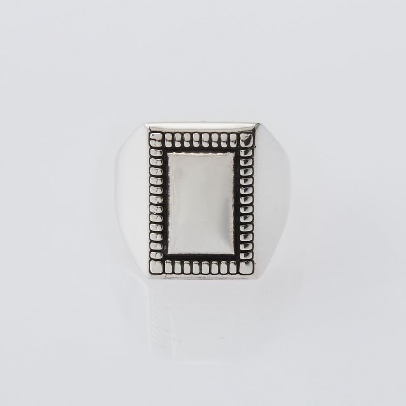 XOLO JEWELRY Square Mirror Ring | MAROON