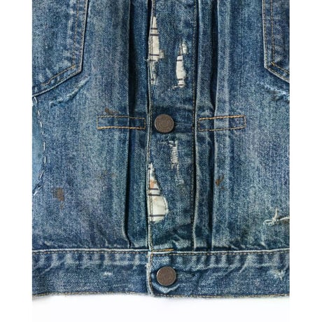 ANACHRONORM  REMAKED DOUBLE POCKET DENIM JACKET INDIGO