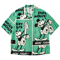 PORTER CLASSIC DISNEY VP / PC ALOHA COLLECTION ALOHA SHIRT / MICKEY & GUITAR