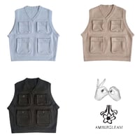 VOO × AMBERGLEAM Fisherman Knit Vest