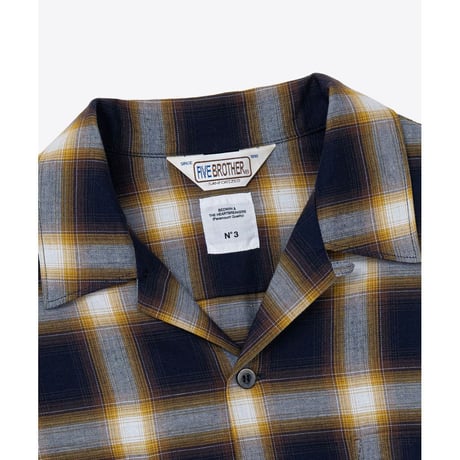 BEDWIN & THE HEARTBREAKERS FIVE BROTER Ex. L/S CHECK SHIRT "VIN"
