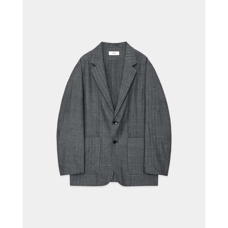 marka Tumbled Wool Serge Stroll Around Jacket