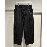 COMME des GARCONS HOMME NYLON TWILL GARMENT DYE PANTS(BLACK)