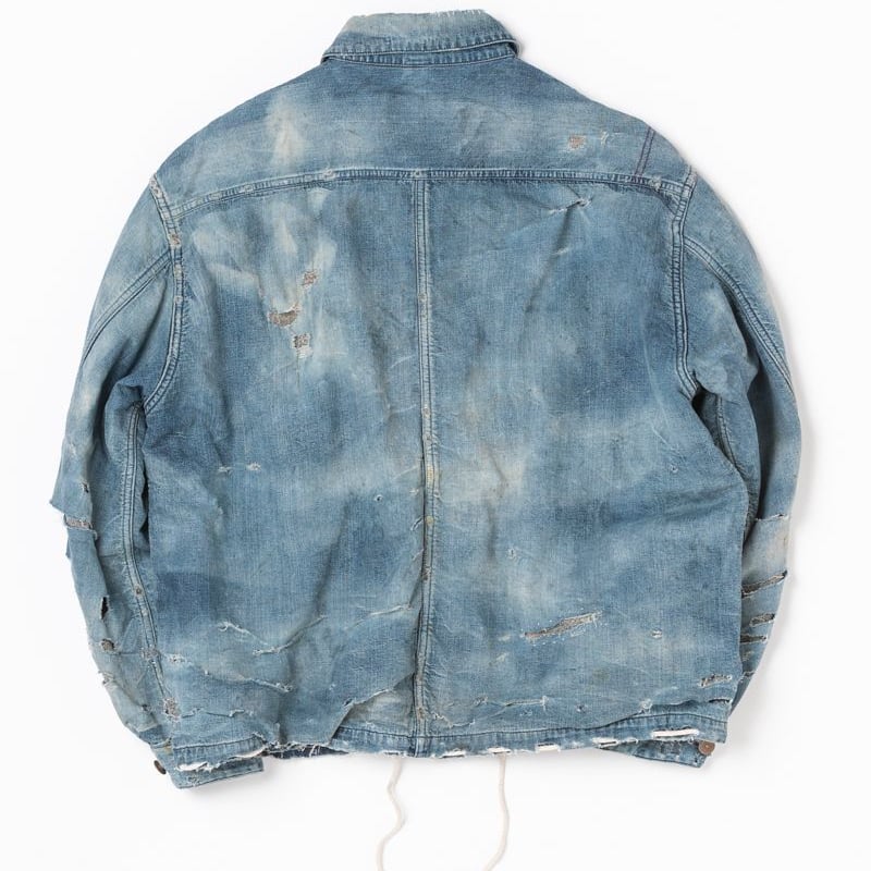 anachronorm REMAKE BLANKET DENIM COVERALL SHIRT...