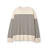 ORCIVAL OR-D0102 Men's Wool Planting Stripe Knit Crew Neck Pullover