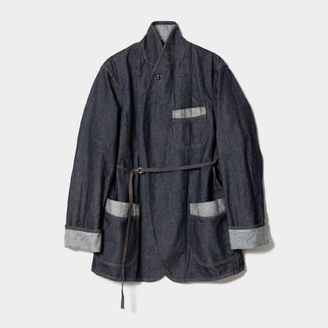 beautiful people left hand twill smoking denim jacket