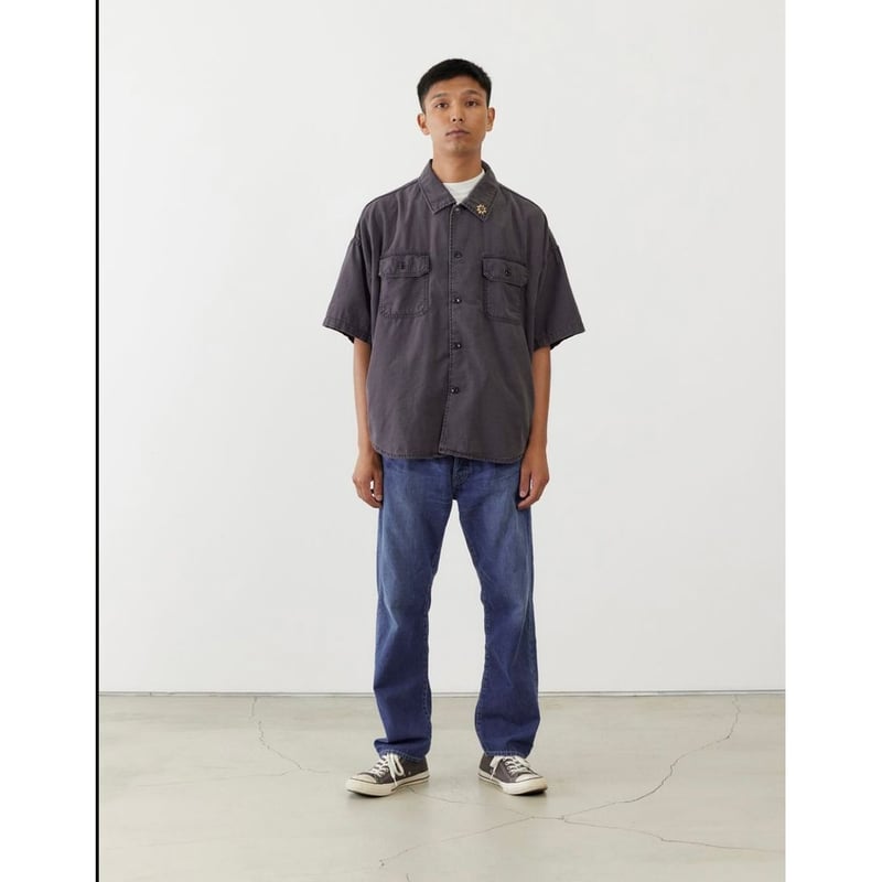 REMI RELIEF WIDE Military S/S SHIRT | MAROON