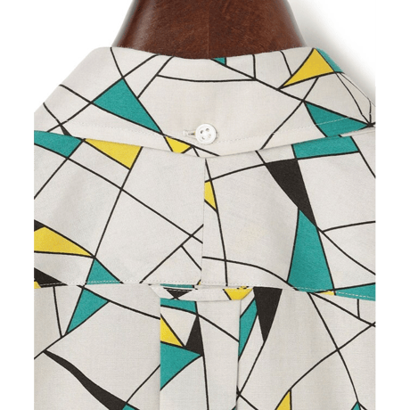 J.PRESS ORIGINALS Vintage Print Half Sleeve Shirt / B.D. / Baggy-Fit