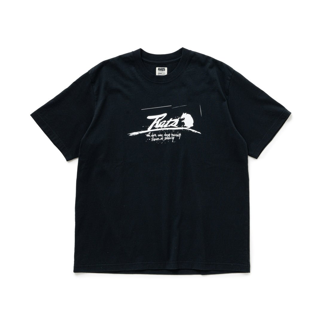 RATS LOGO WAY OF LIFE TEE M BLACK