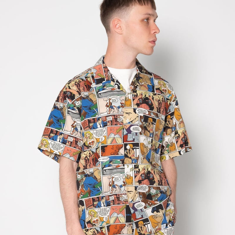 BEDWIN & THE HEARTBREAKERS S/S OPEN COLLAR ALOH