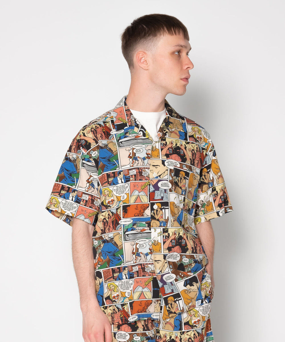 BEDWIN & THE HEARTBREAKERS S/S OPEN COLLAR ALOH