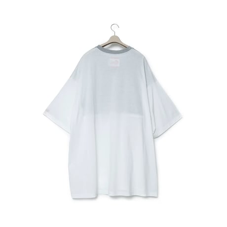 FUMITO GANRYU 2Way Mantle Tee - Gray X White