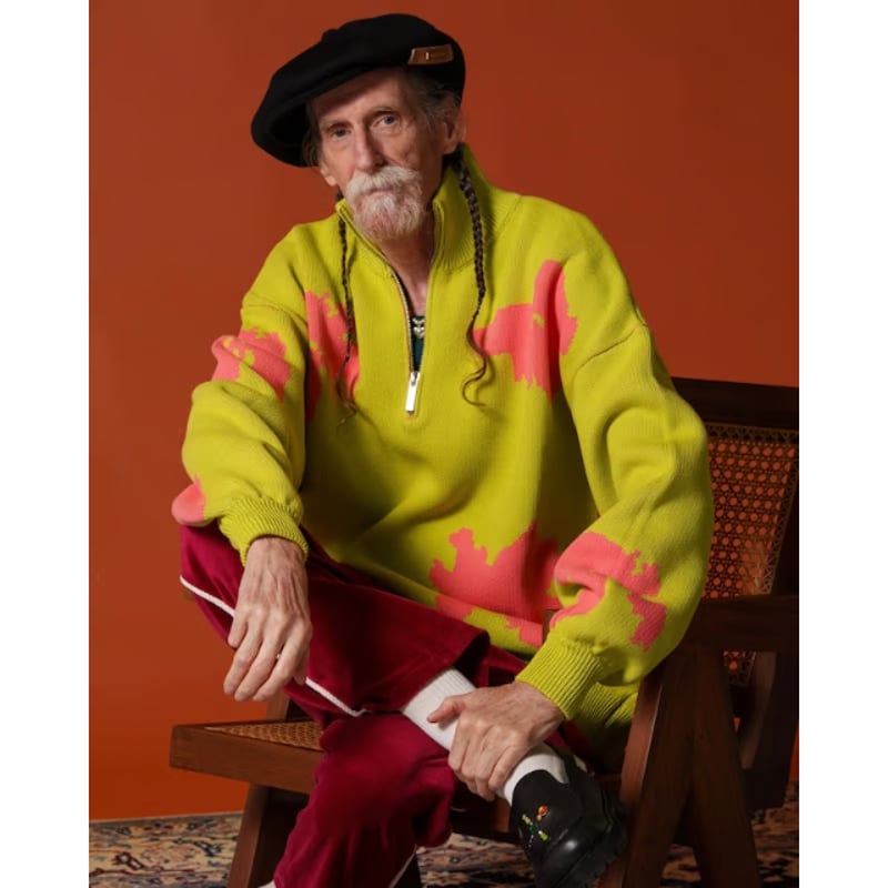 トップス AMBERGLEAM Bicolor Half Zip Sweater AMBERGLEAM Bicolor Half Zip Sweater | MAROON