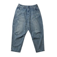 Liberaiders STAMPED DENIM SARROUEL PANTS