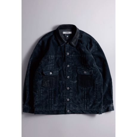 【予約商品】FDMTL FA26JK54R FLOCK LEATHER JACKET RINSE
