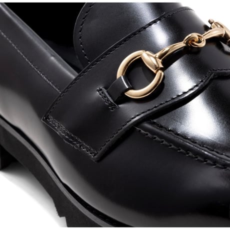 KENFORD MENS TANK SOLE BIT LOAFERS / BLACK