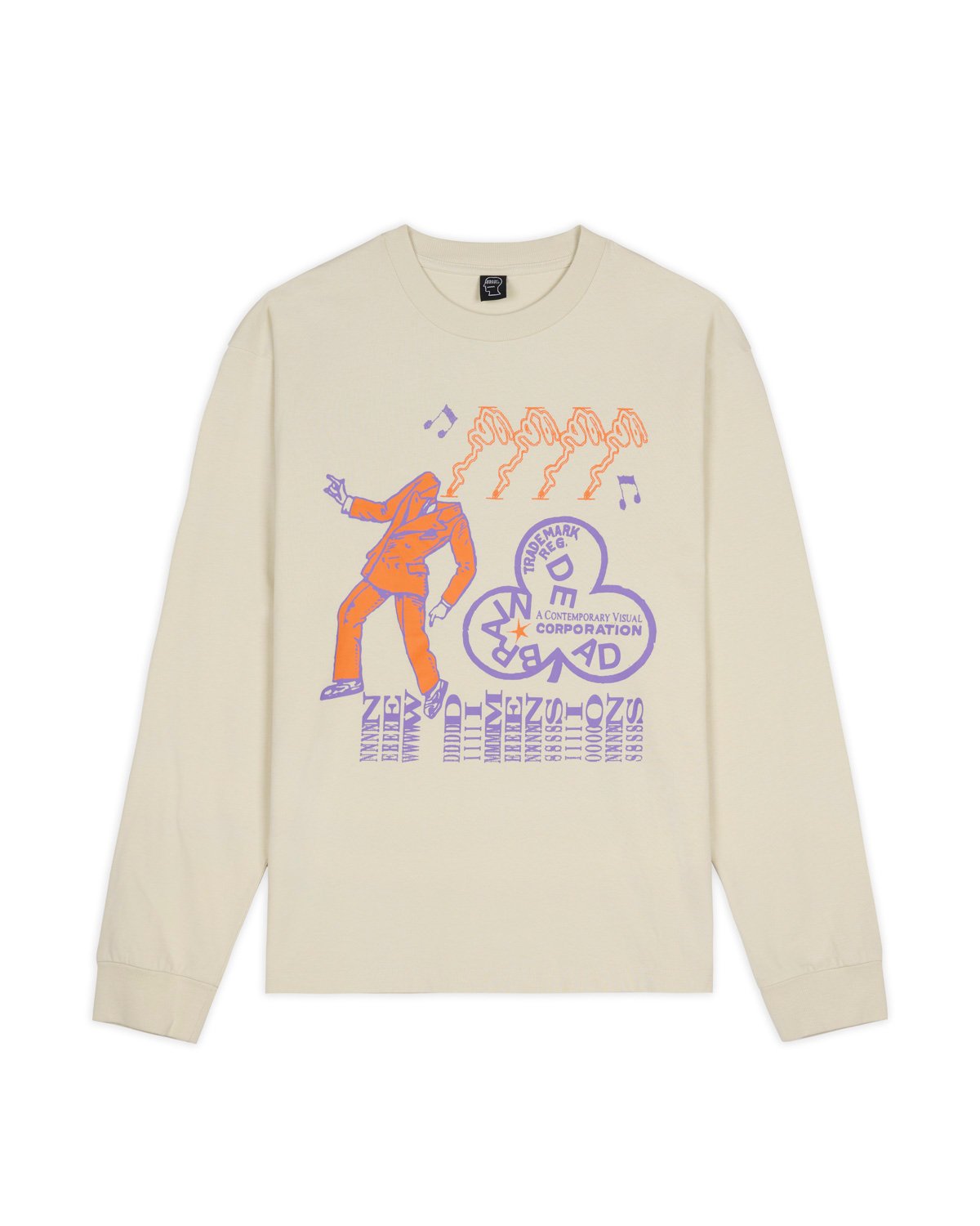 BRAIN DEAD New Dimensions LS T-Shirt | MAROON
