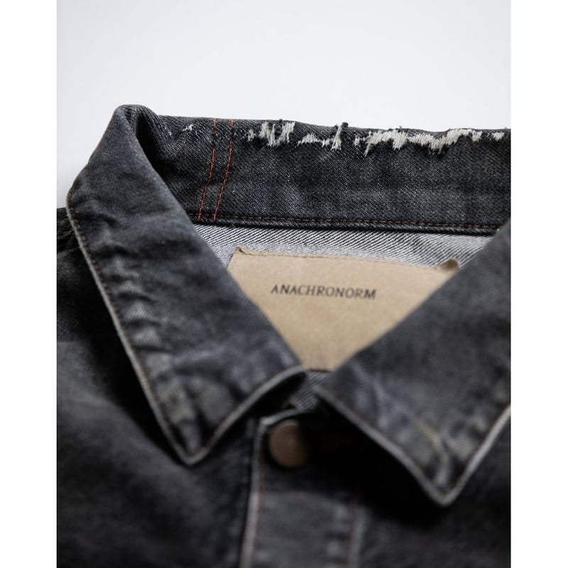 【限定】anachronorm デニム ブルー ダメージ加工 リメイク 限定】anachronorm デニム ブルー ダメージ加工 リメイク